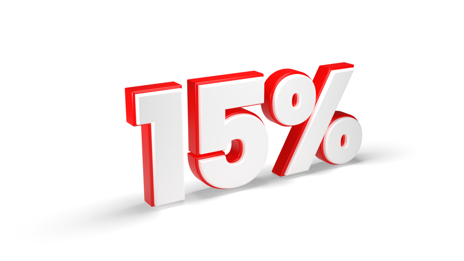 A Red 15 Percentage Sign With A Half Of The Number 15 Percent On A a-red-15-percentage-sign-with-a-half-of-the-number-15-percent-on-a