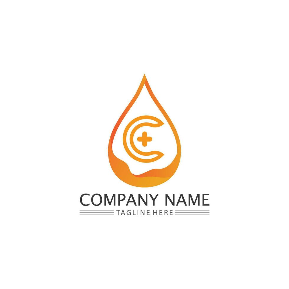 C logo for Vitamin and font C letter Identity and design business vector