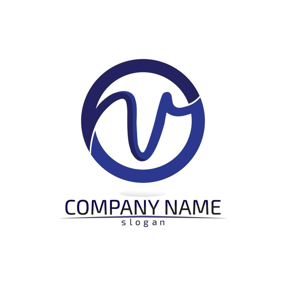 V letters business logo and symbols template vector