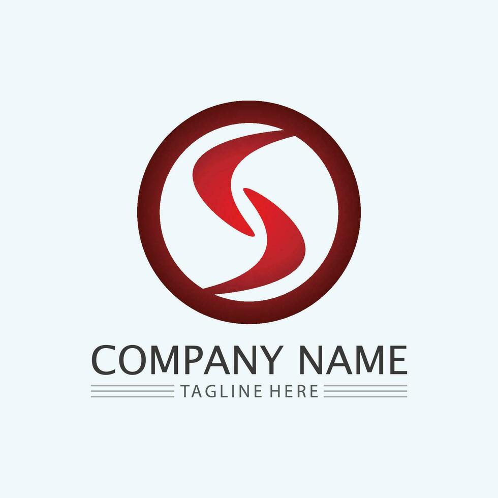 Business corporate letter S logo design vector. vector