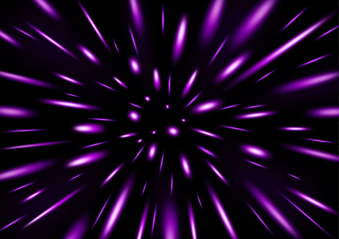 Violet Glitter Particle Raining Vector Illustration