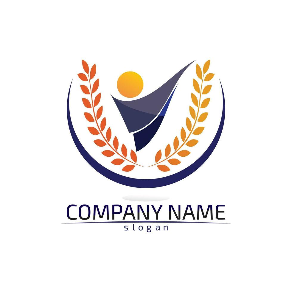 Community Care Logo People Icons In Circle Vector Concept Engagement Togetherness