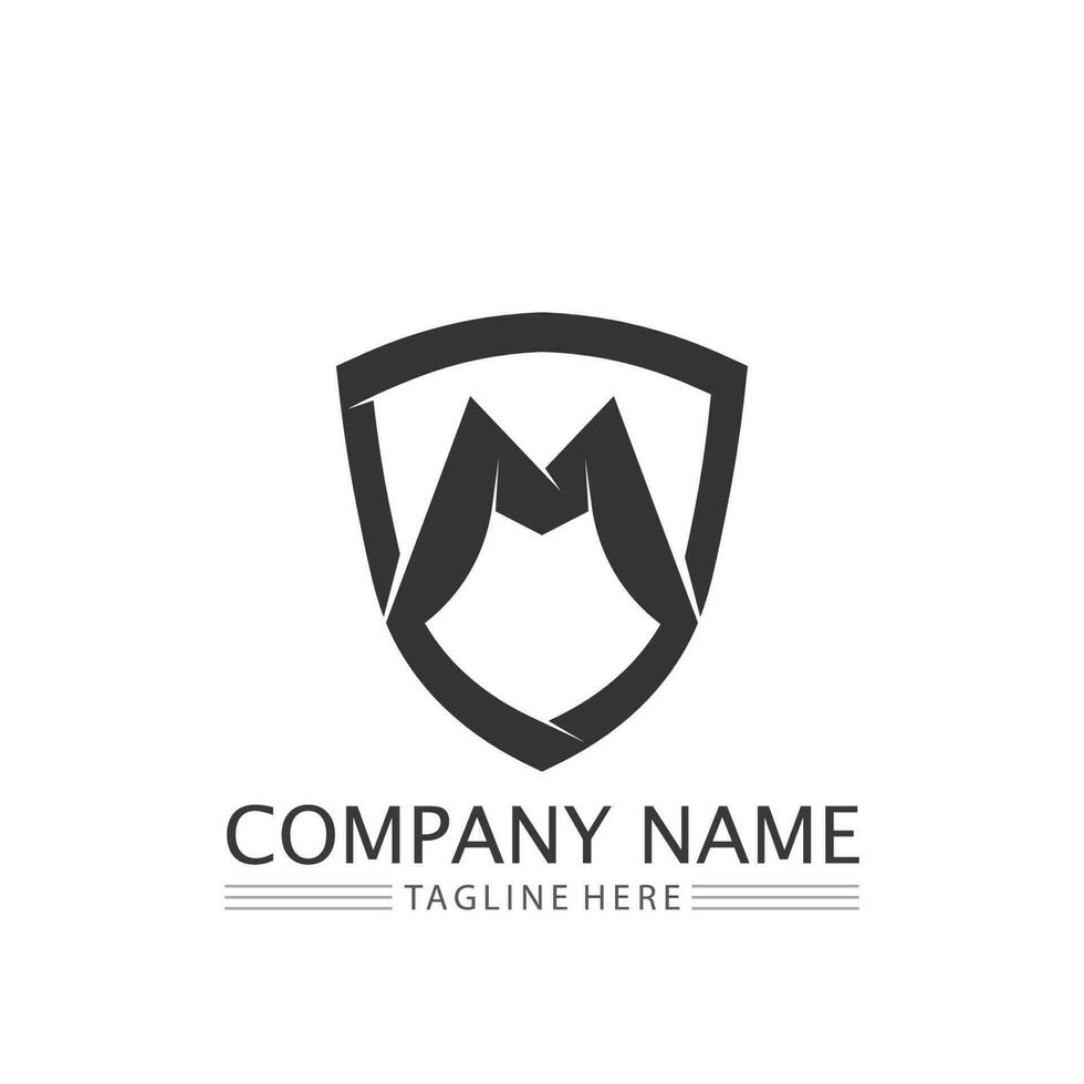 M Letter Logo Template vector