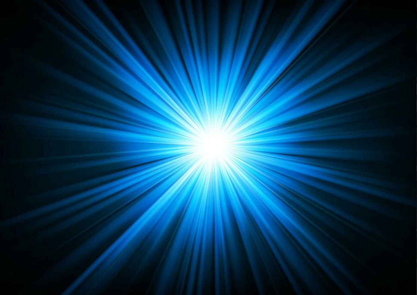 Gold light shining from darkness, Vector illustration