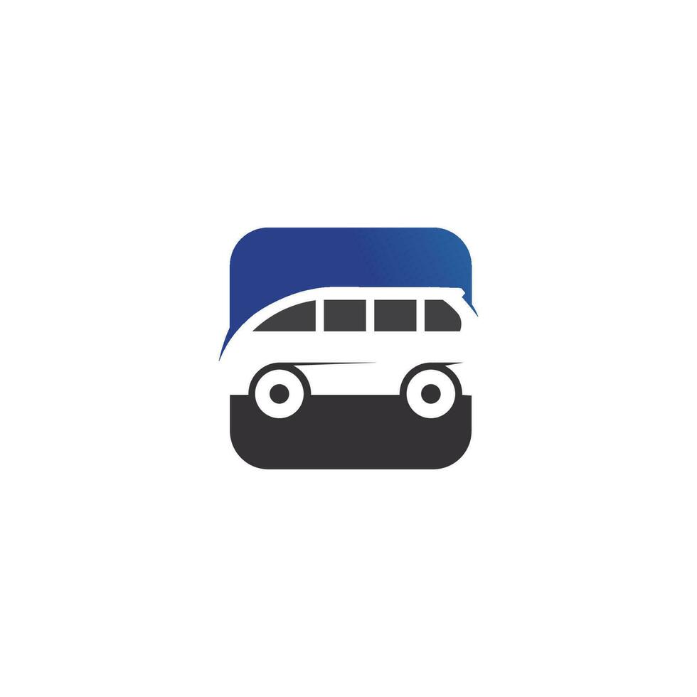 iconos de automóviles y automóviles con logotipo vectorial para camiones de viaje, autobuses y otros signos de vectores de transporte, ilustración de diseño