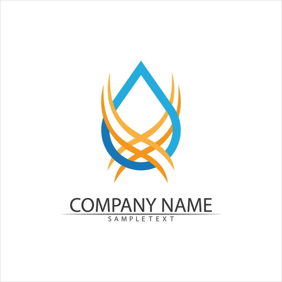 Water drop Logo Template vector