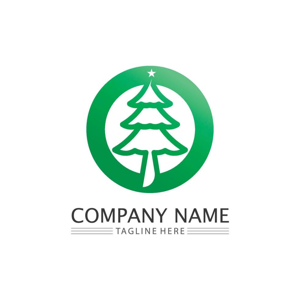 Navidad logo y símbolo ilustración imagen icono vector diseño y símbolo