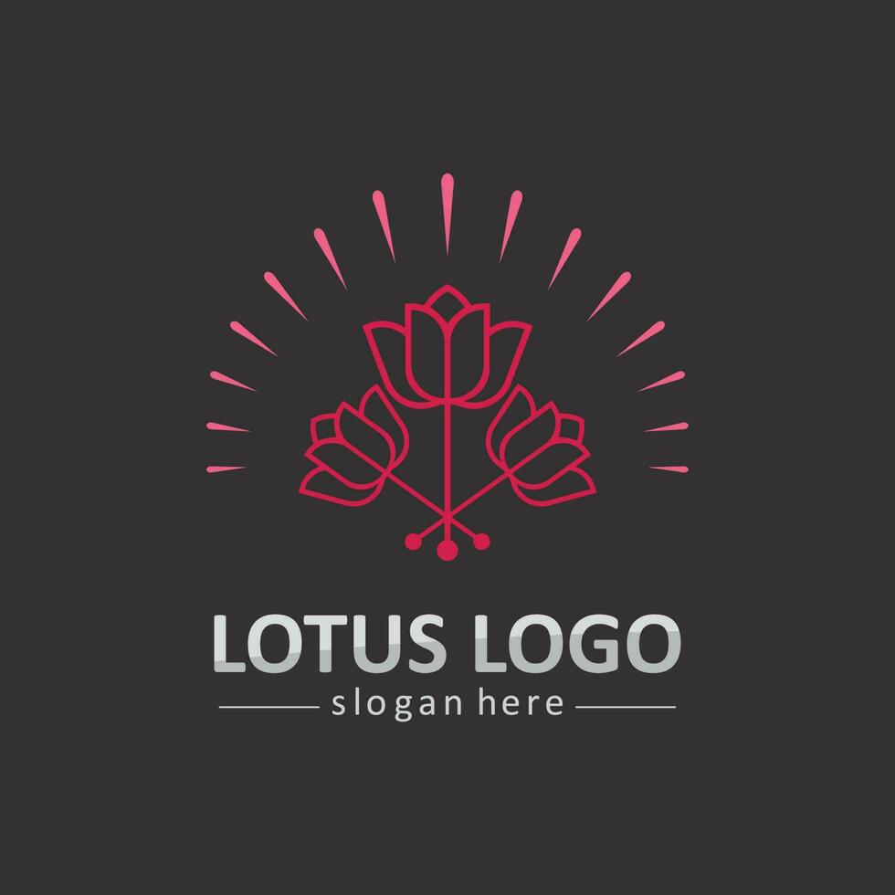 Beauty Vector lotus icon