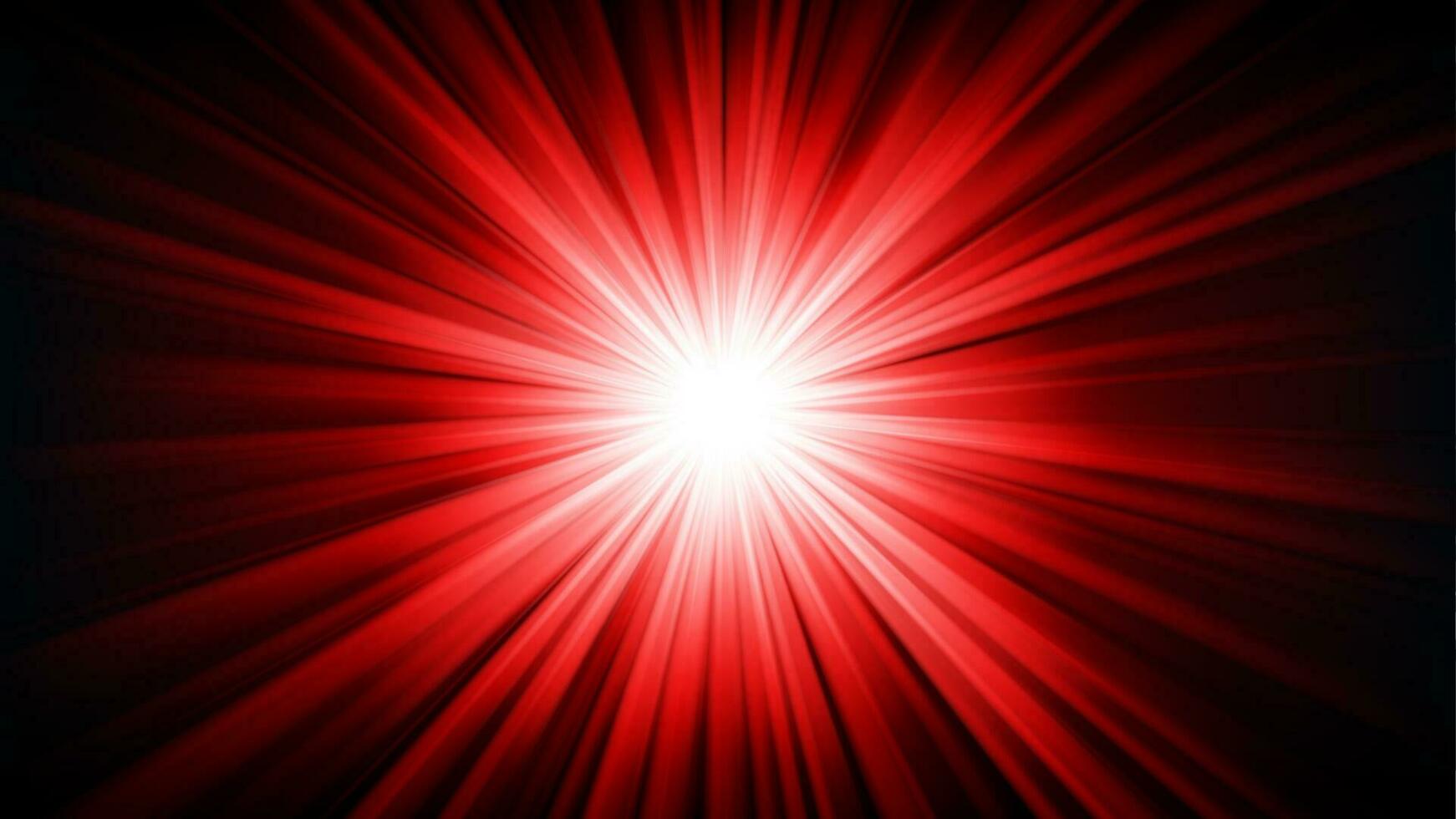 Red Light Shining From Darkness Vector Illustration