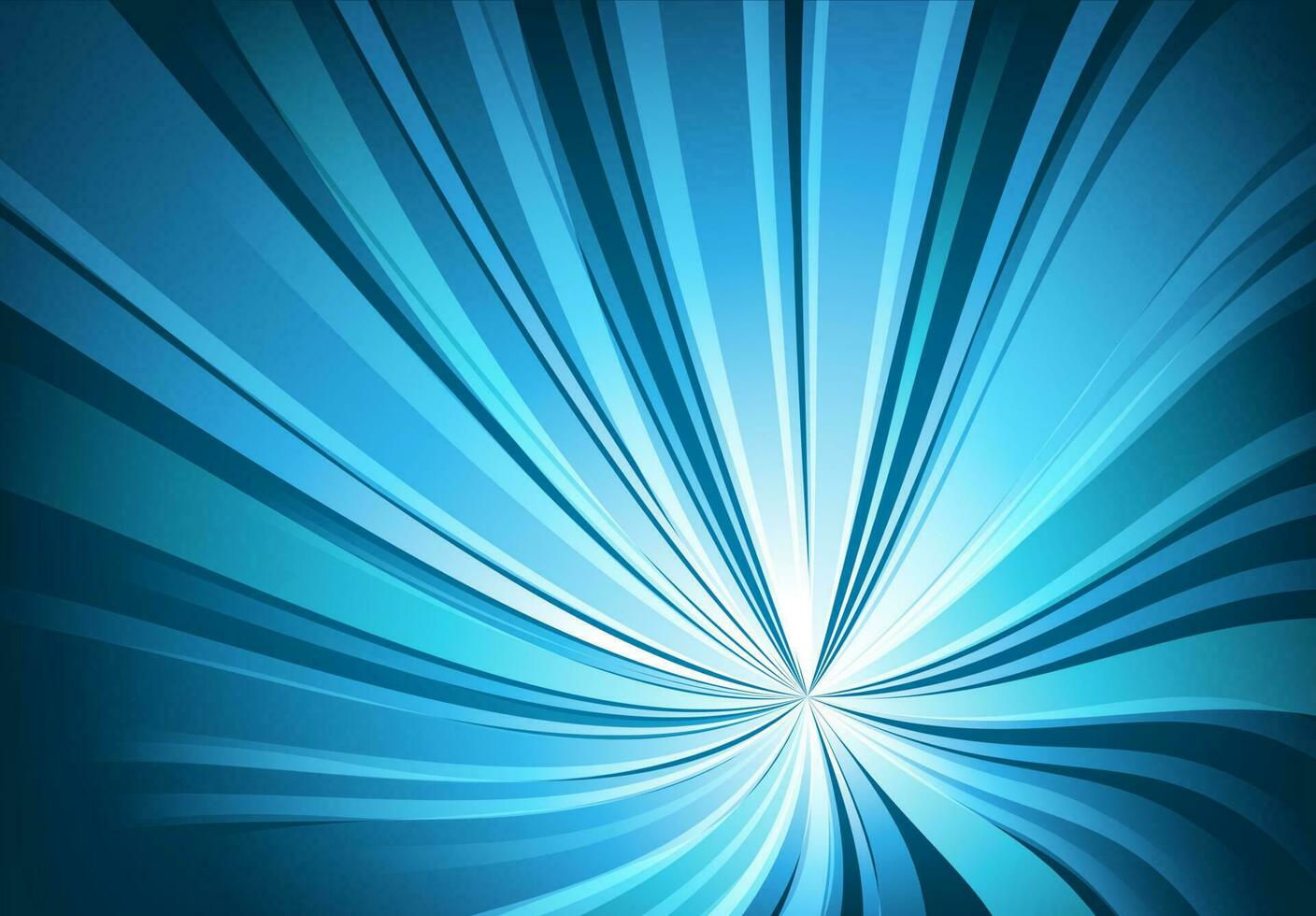 Abstract Blue Light Twisted Background, Vector Illustration