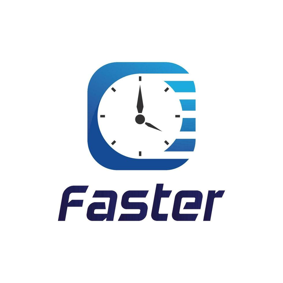 Faster Logo Template vector icon