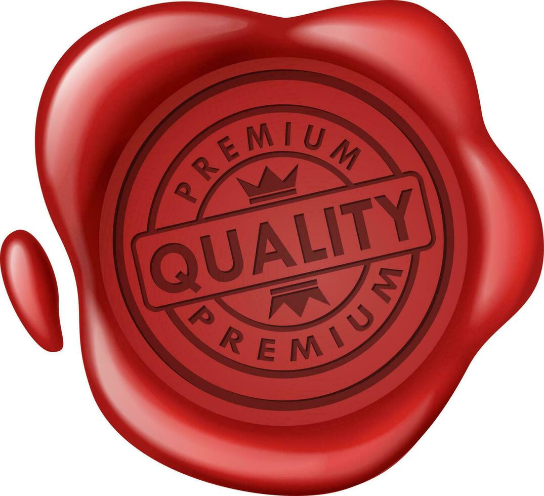 Premium Quality Sale Wax Seal, Vector Illustration