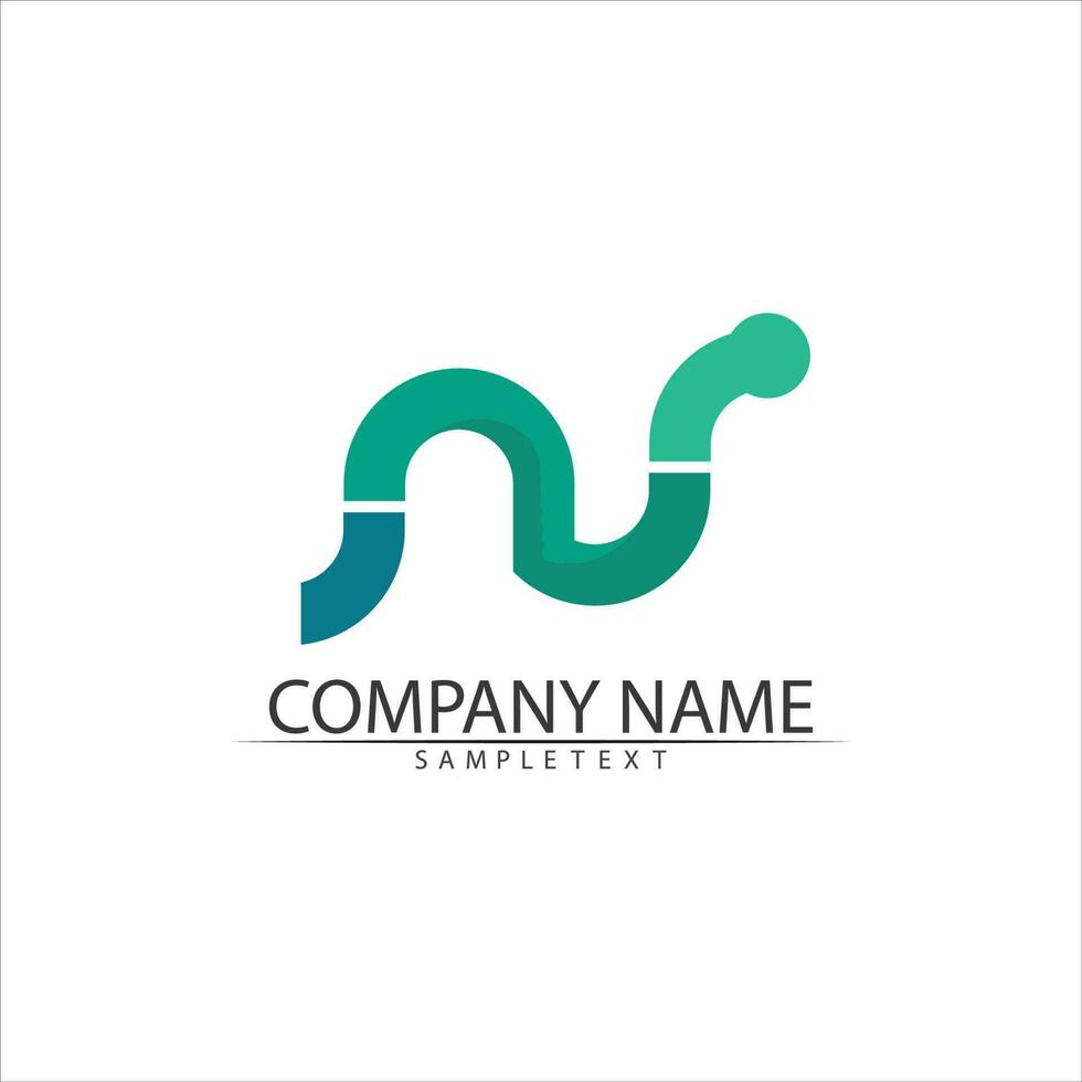 N Letter Logo Template vector