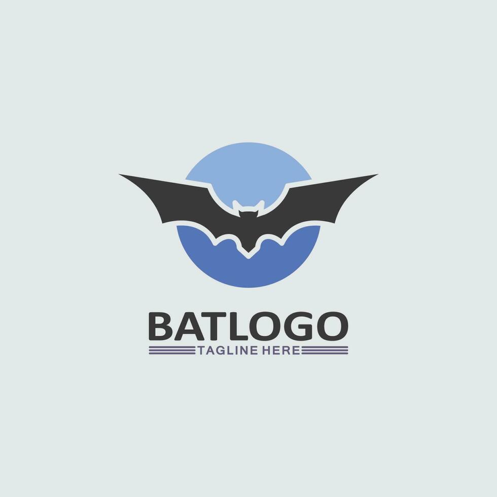 Bat logo animal and vector, wings, black, halloween, vampire, gothic, illustration, design bat icon vector