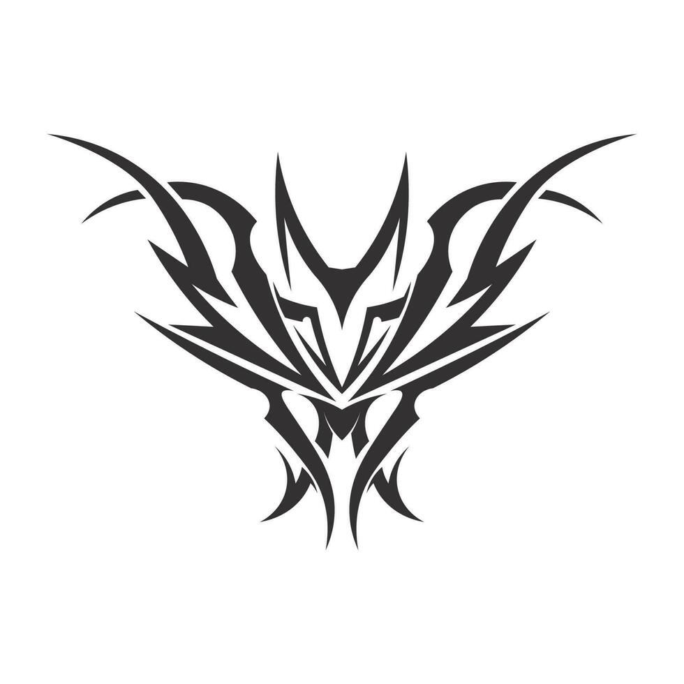 diseño de arte vectorial de tatuaje de patrón tribal, manga abstracta tribal de tatuaje, diseño de arte de boceto aislado en fondo blanco, logotipo simple. vector