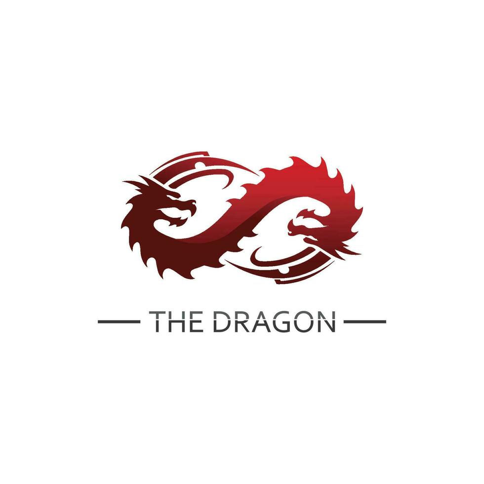 Dragon vector icon illustration