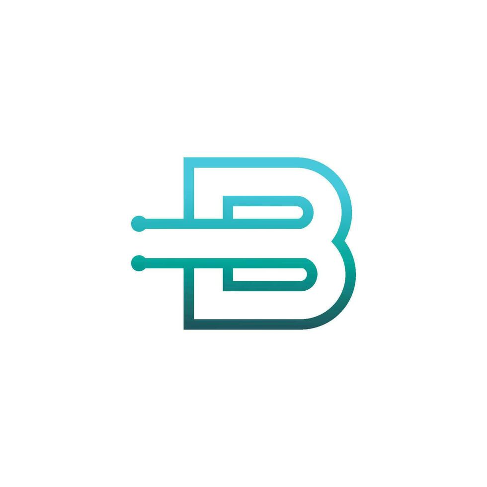 Letter b logo design with modern concept. Icon letter b vector illustration template