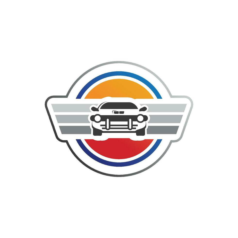 iconos de automóviles y automóviles con logotipo vectorial para camiones de viaje, autobuses y otros signos de vectores de transporte, ilustración de diseño