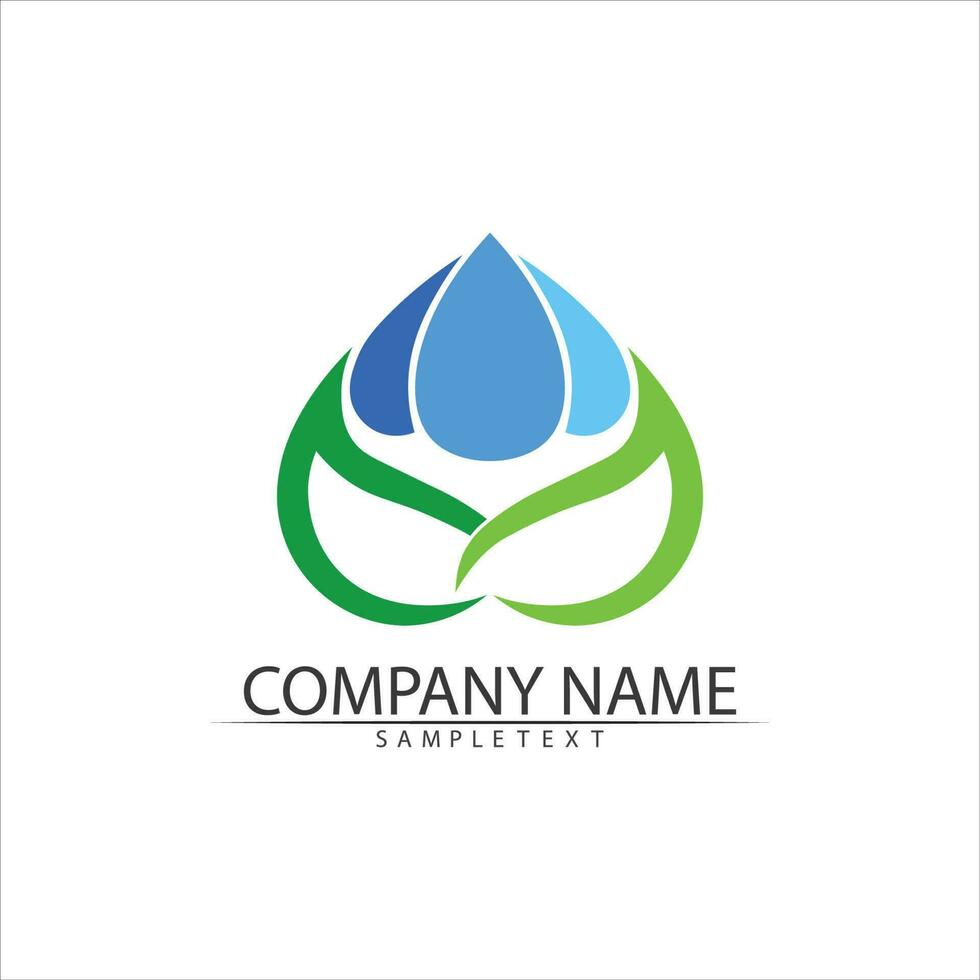 Water drop Logo Template vector