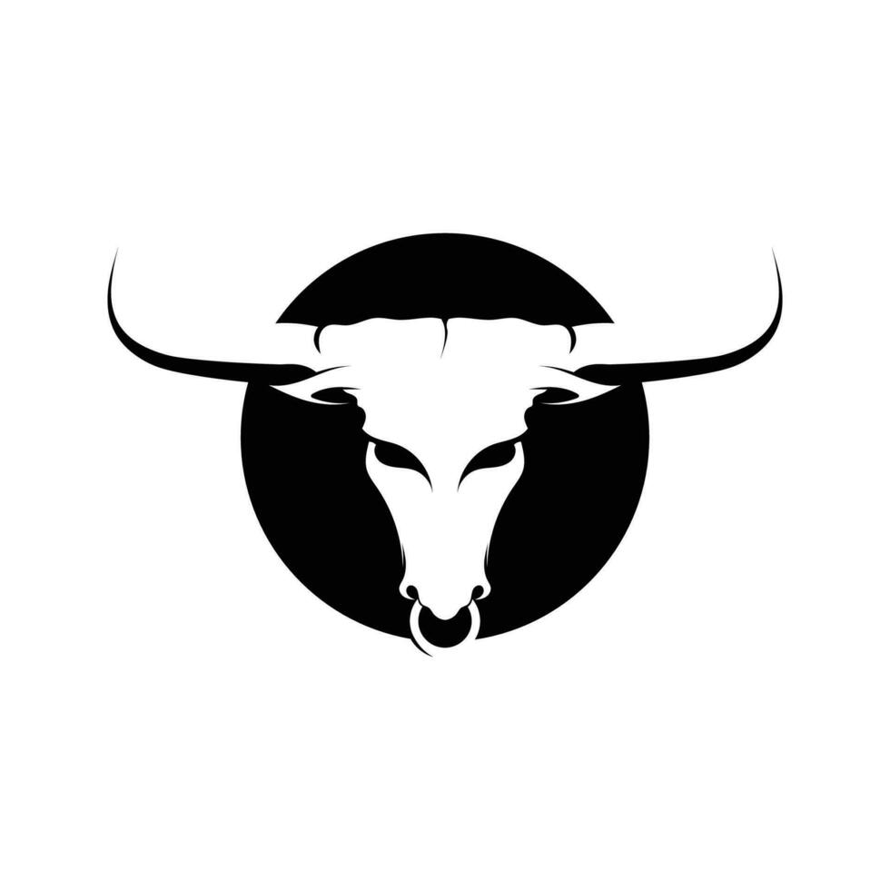 Bull horn logo and symbols template icons app vector