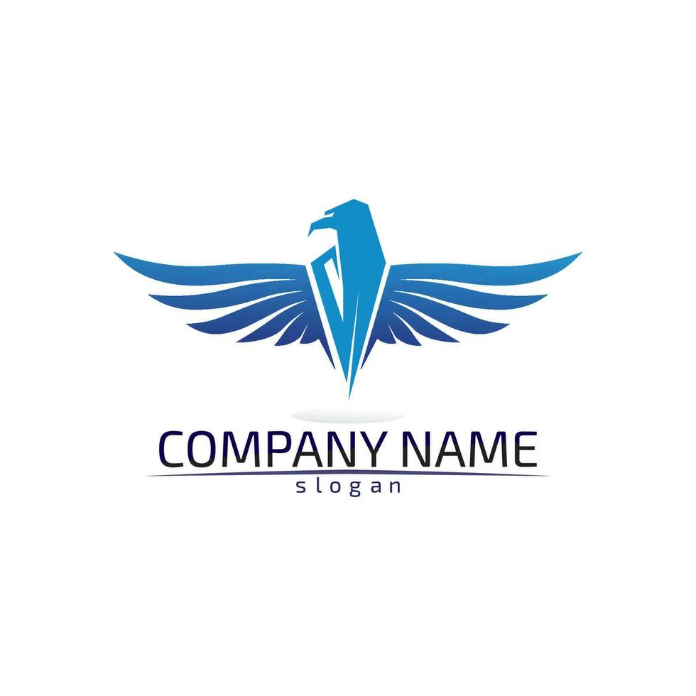 Falcon Wings Logo Template vector icon logo design app