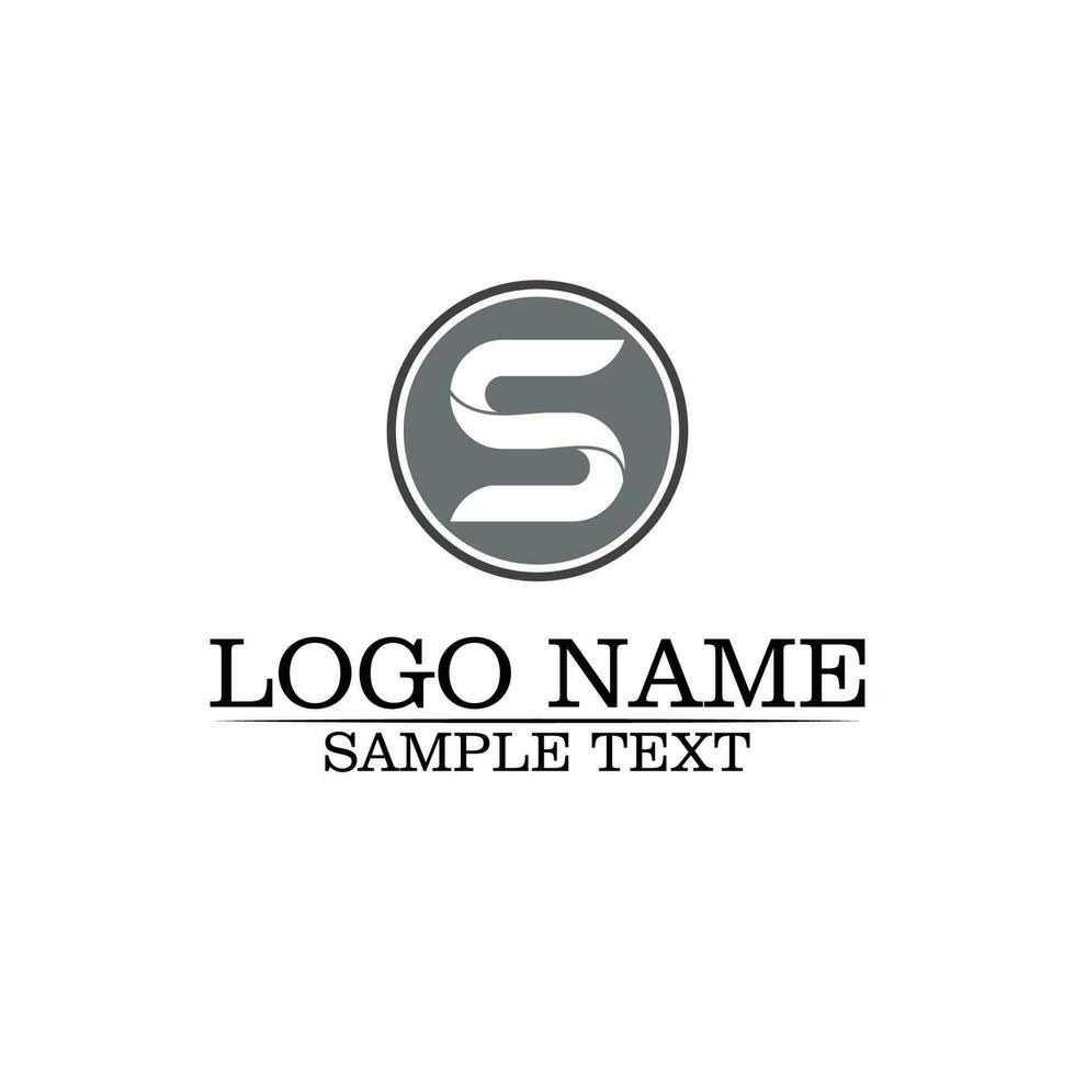 vector de diseño de logotipo de letra s corporativa empresarial