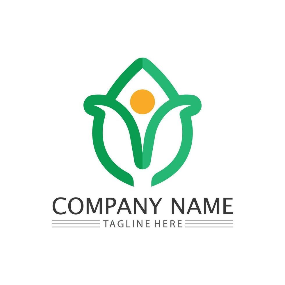 Eco Energy Vector Logo with leaf symbol. Green color with flash or thunder graphic. Nature and electricity renewable. This logo is suitable for technology, recycle, organic.