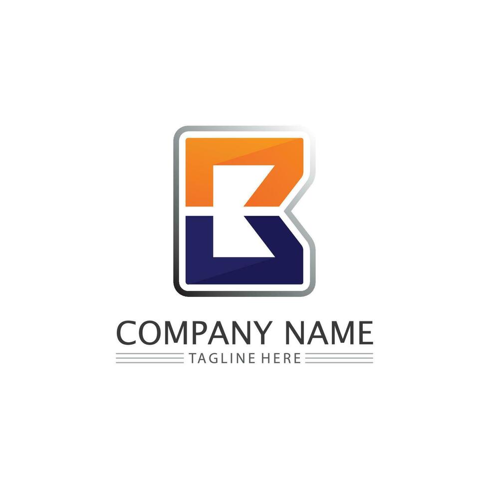 Letter b logo design with modern concept. Icon letter b vector illustration template