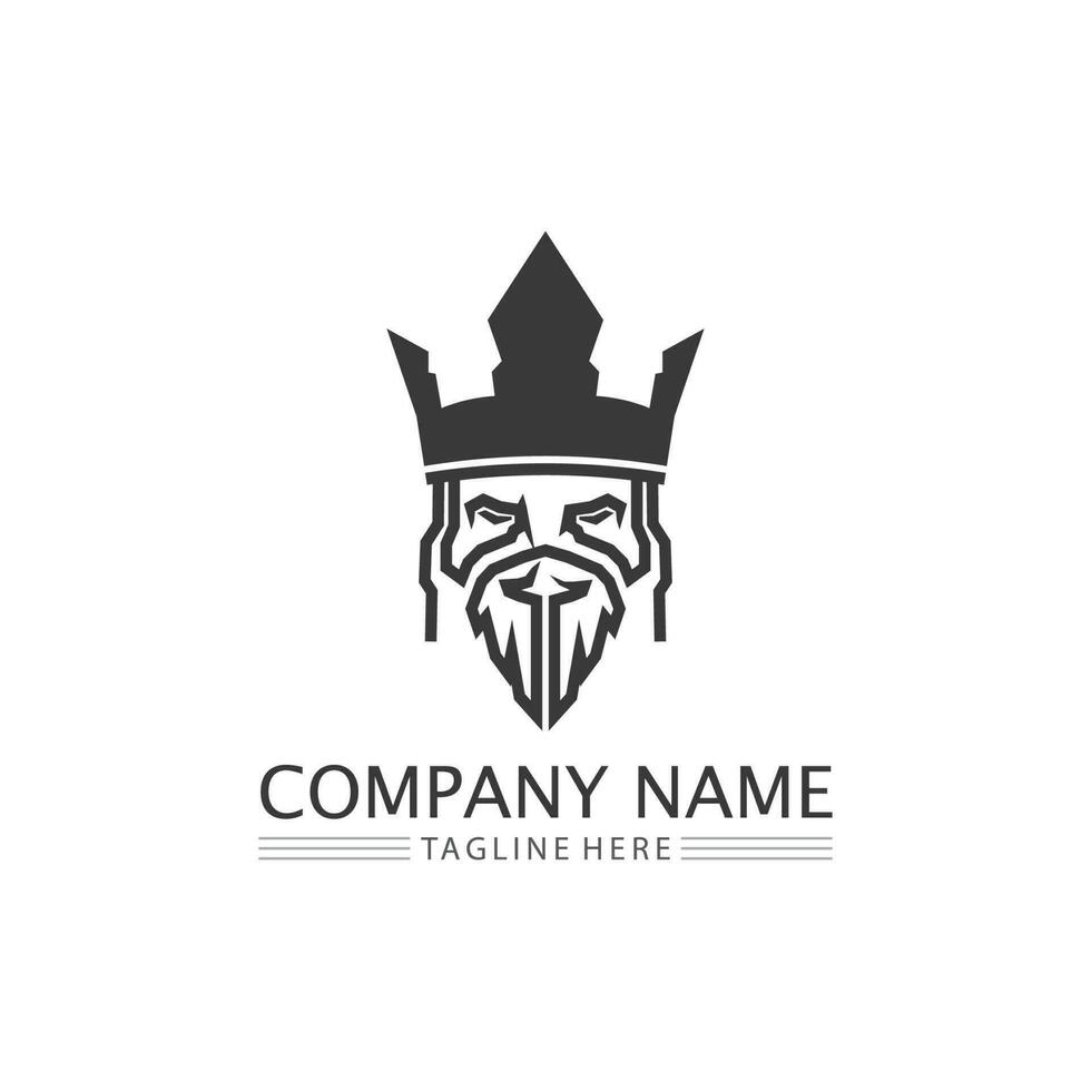 logotipo de la corona logotipo del rey logotipo de la reina, princesa, plantilla vector icono ilustración diseño imperial, real y exitoso logotipo empresarial