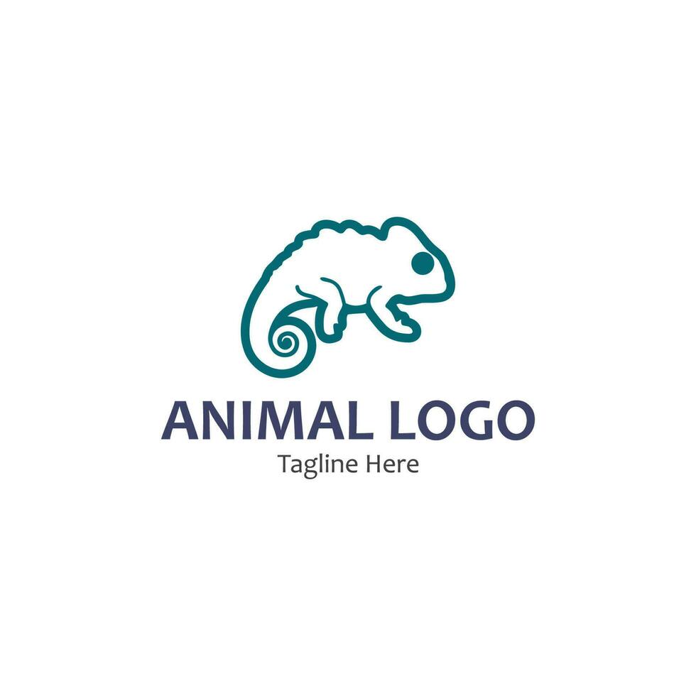 animal vector lizard salamander gecko crocodile and reptiles design logo