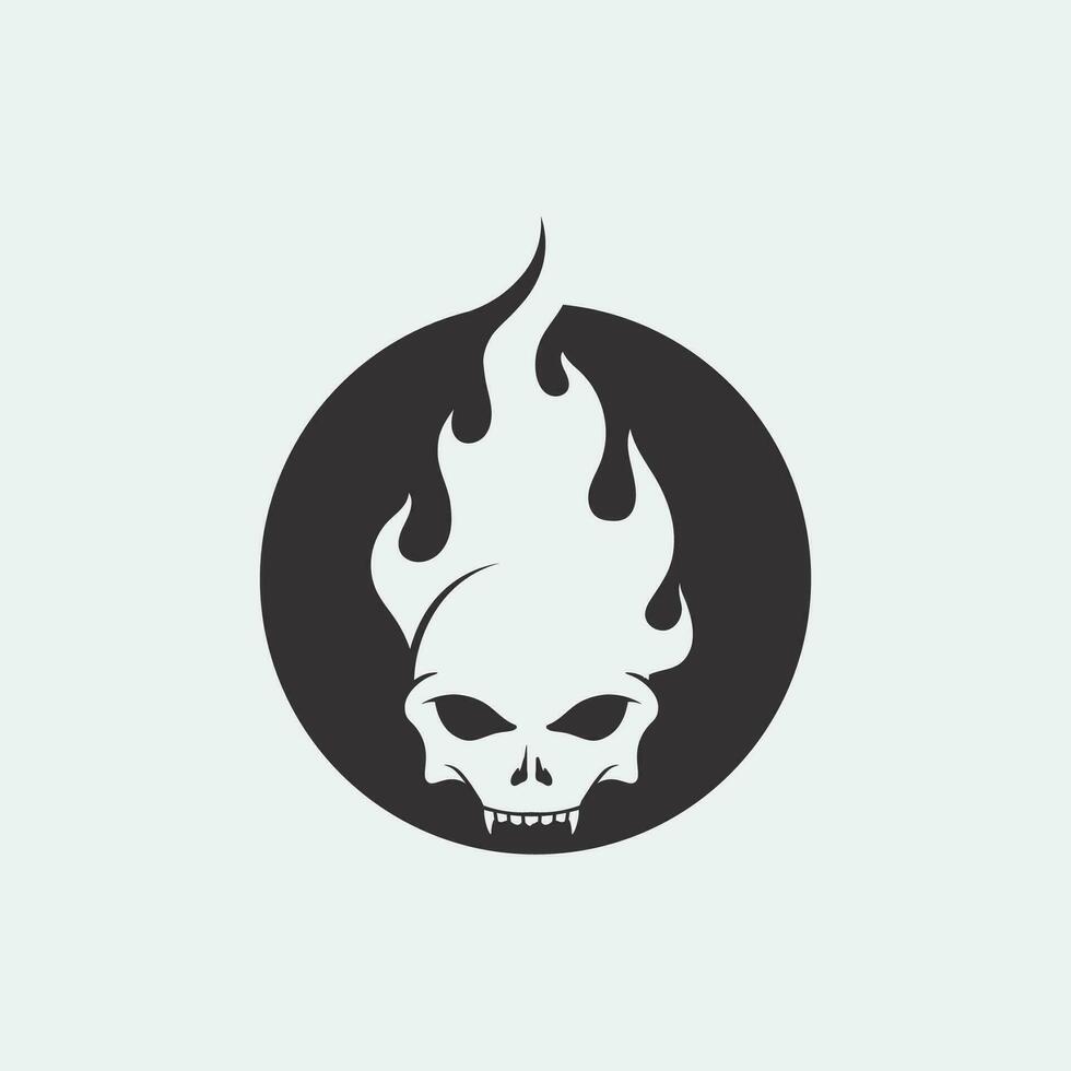 skull and bones icon logo design vector graphic illustration symbol