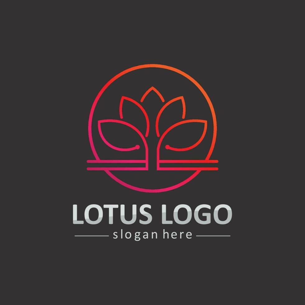Beauty Vector lotus icon