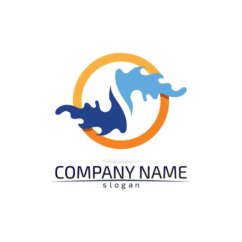 water drop Logo Template vector illustration design