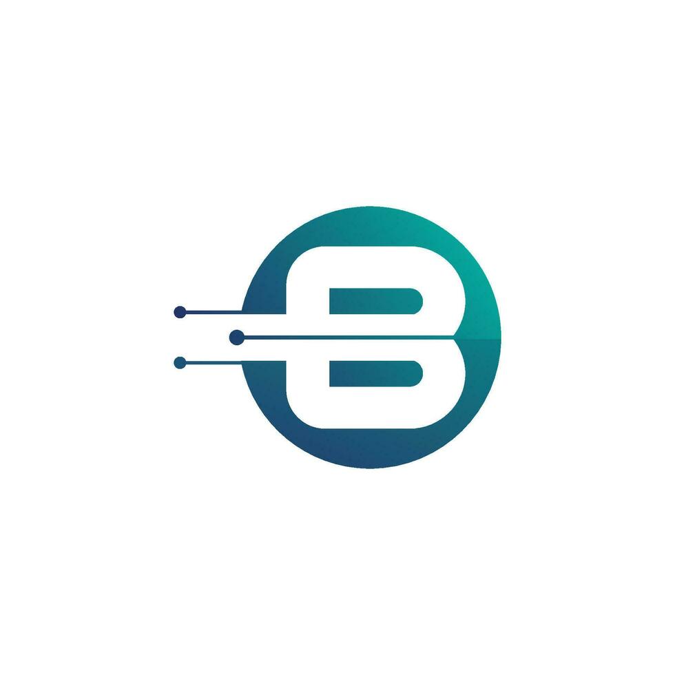 Letter b logo design with modern concept. Icon letter b vector illustration template