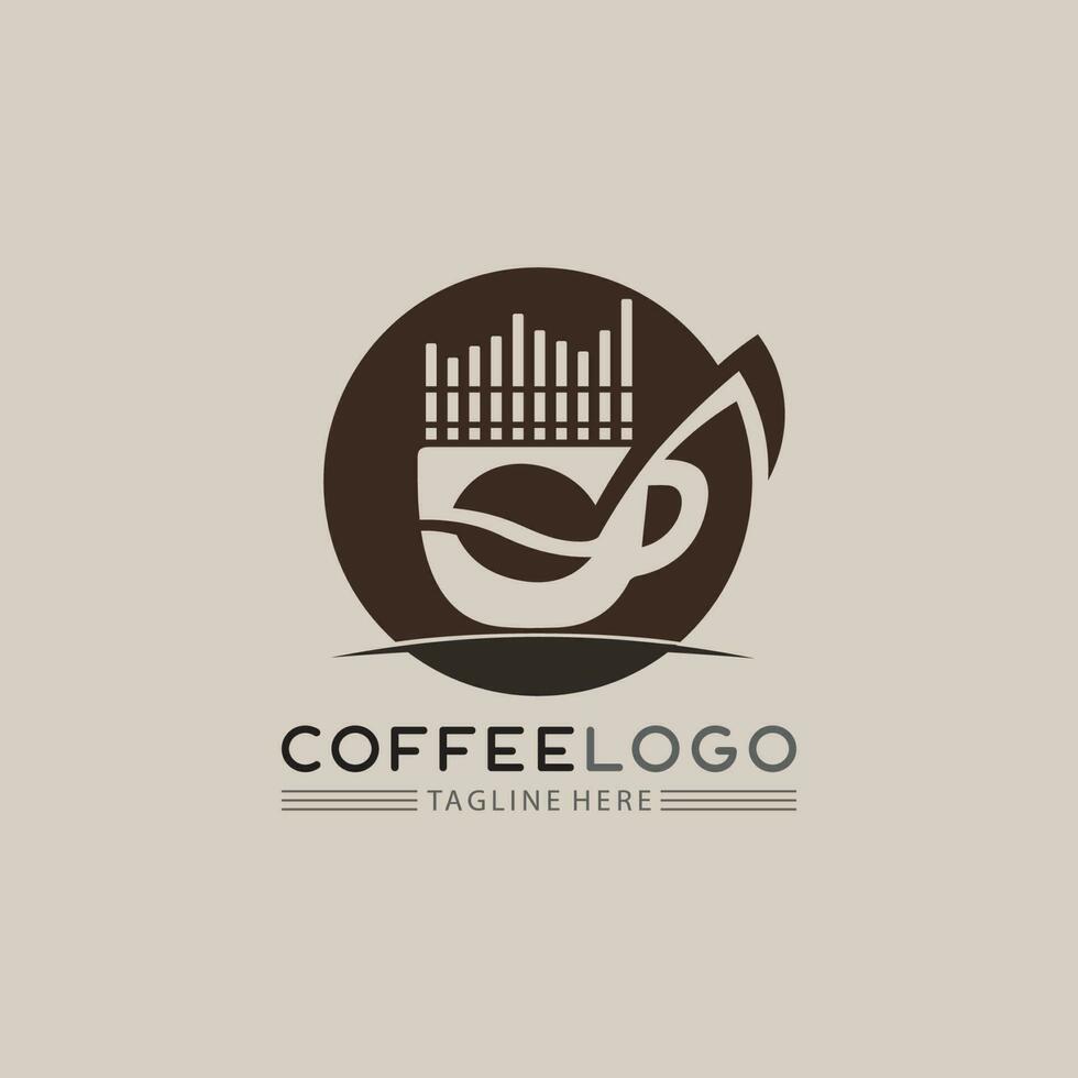 Coffee cup Logo Template vector