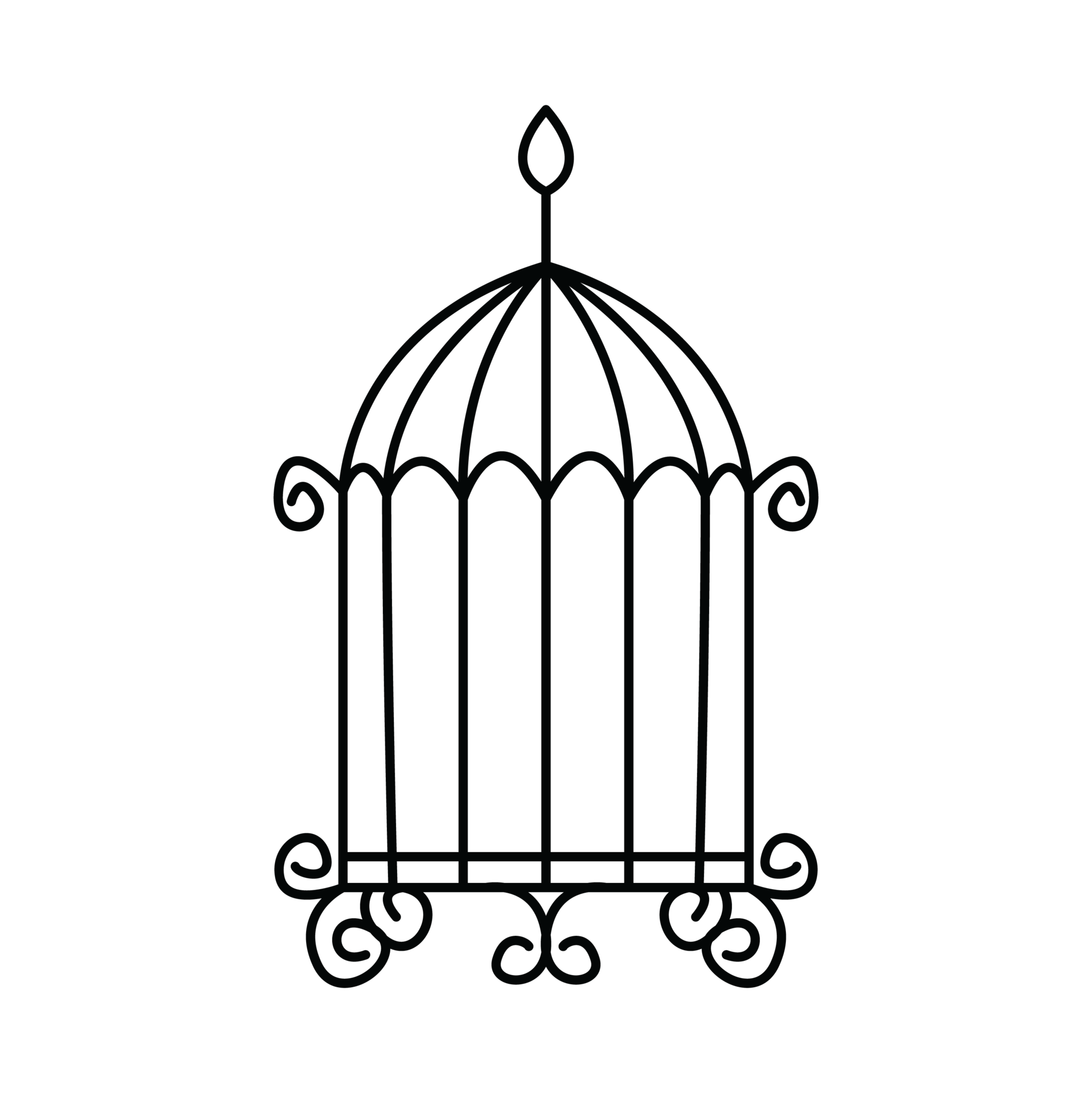 Vintage Cage Design 24724052 PNG