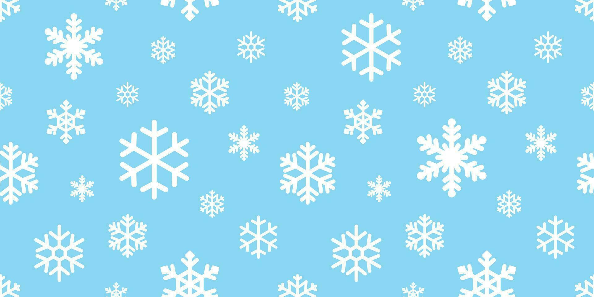 Snowflake seamless pattern vector Christmas snow Xmas Santa Claus scarf isolated wallpaper tile background illustration gift wrapping paper