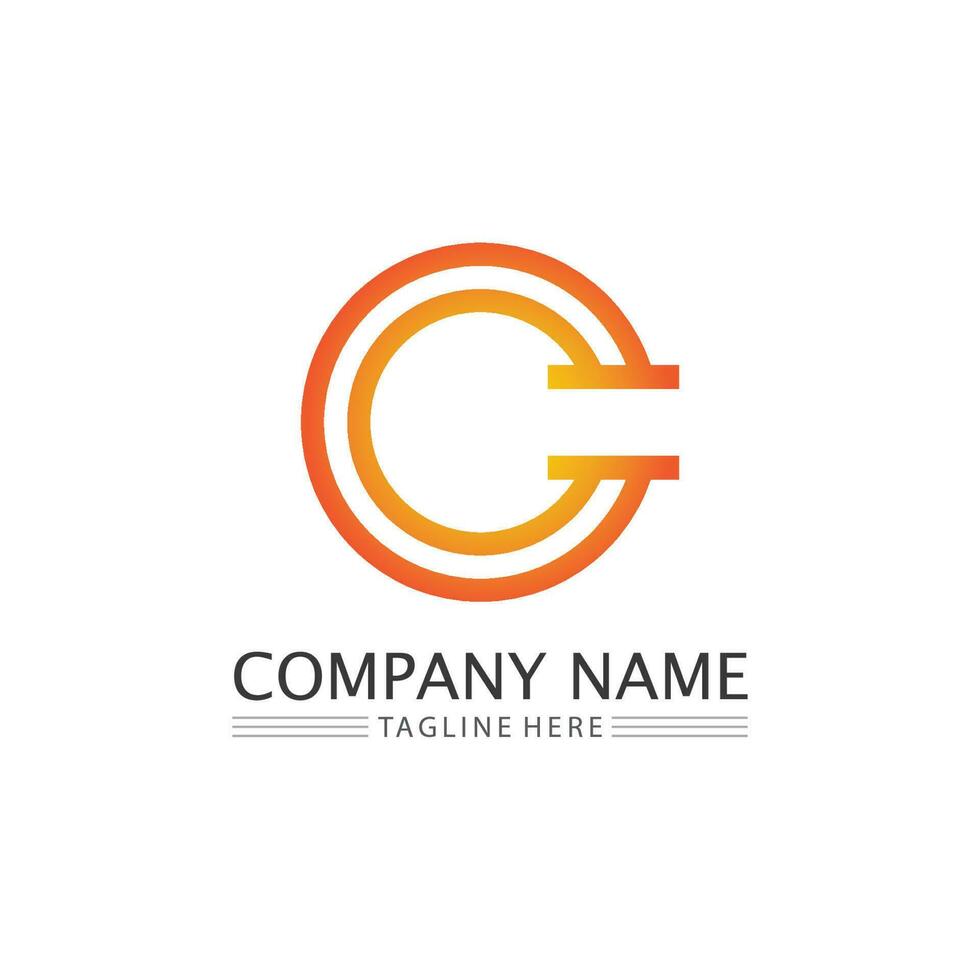 C Letter Logo Template vector