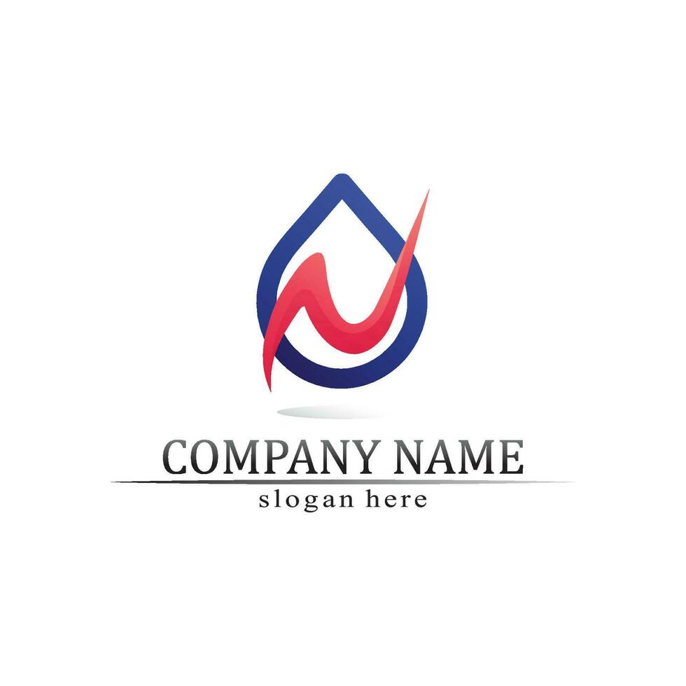 Water drop Logo Template vector