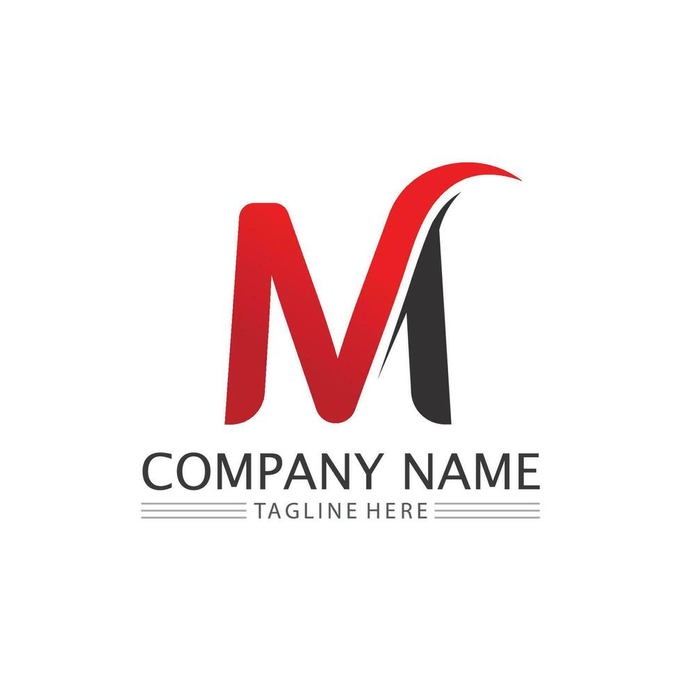 M Letter Logo Template vector
