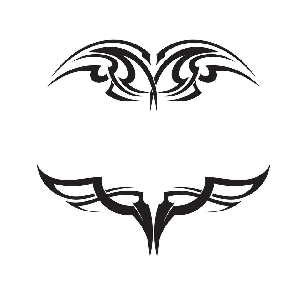 Diseño de ilustración de vector de icono de tatuaje étnico tribal