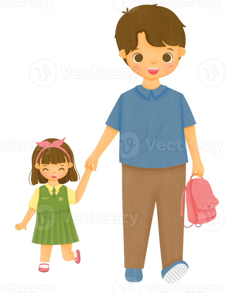 Kindergarten Kid Go to School 24724208 PNG