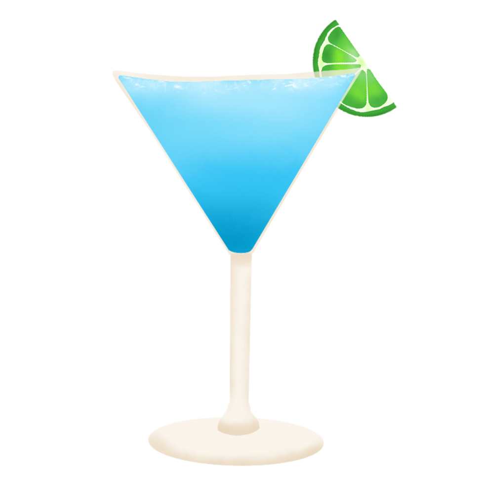 mano disegnato cocktail analcolici illustrazione png