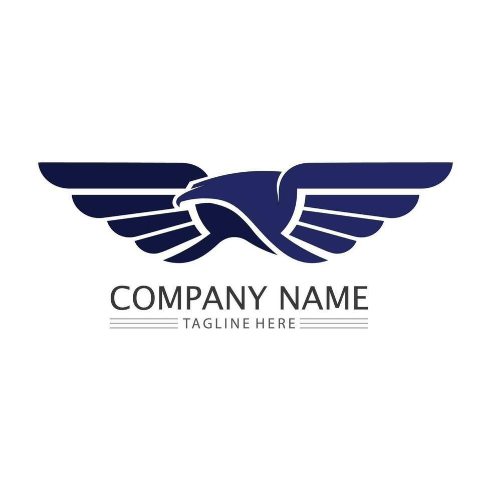Falcon Eagle Bird Logo Template Vector Icon