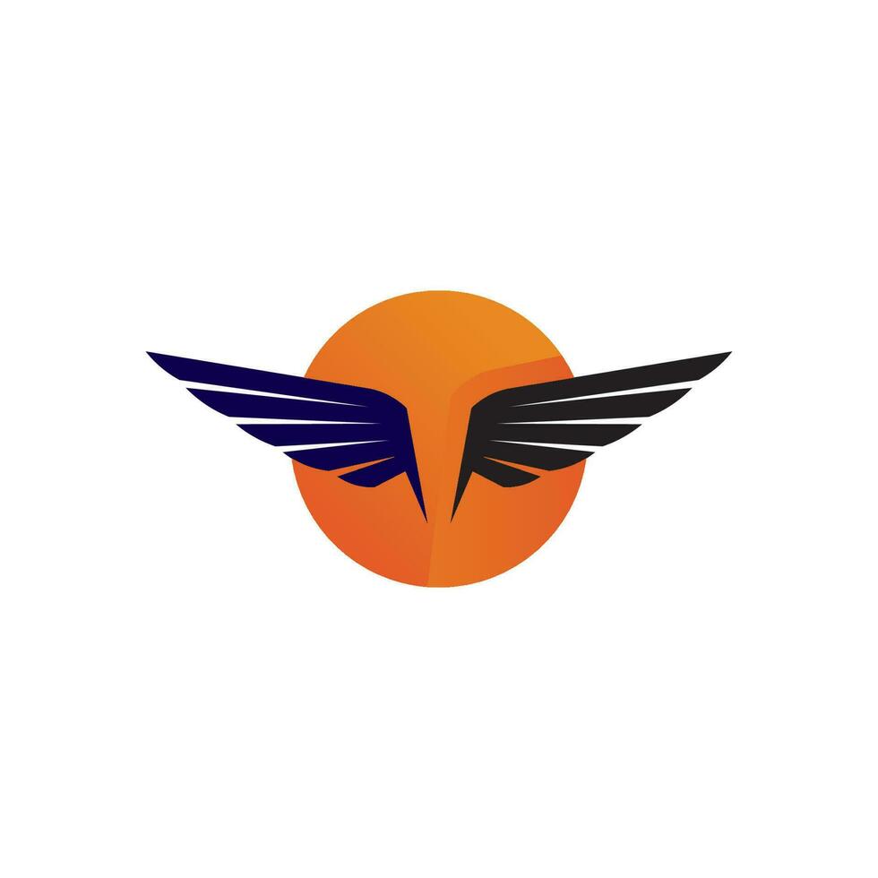 Falcon Wings Logo Template vector icon logo design app