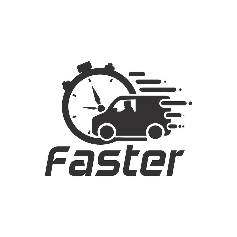Faster Logo Template vector icon