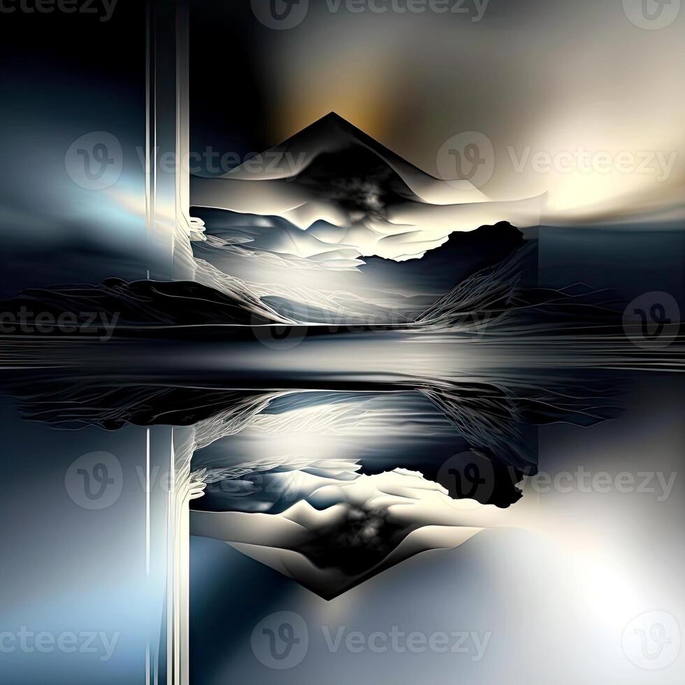 Beautiful weather on 3D Screens. Technology. photo
