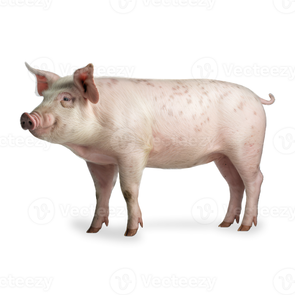 Pig isolated on transparent background png