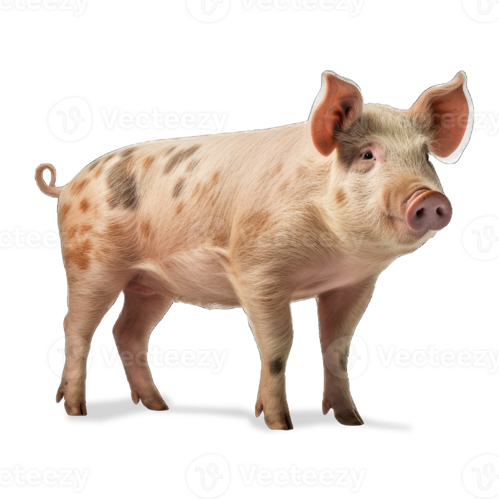 Pig isolated on transparent background png