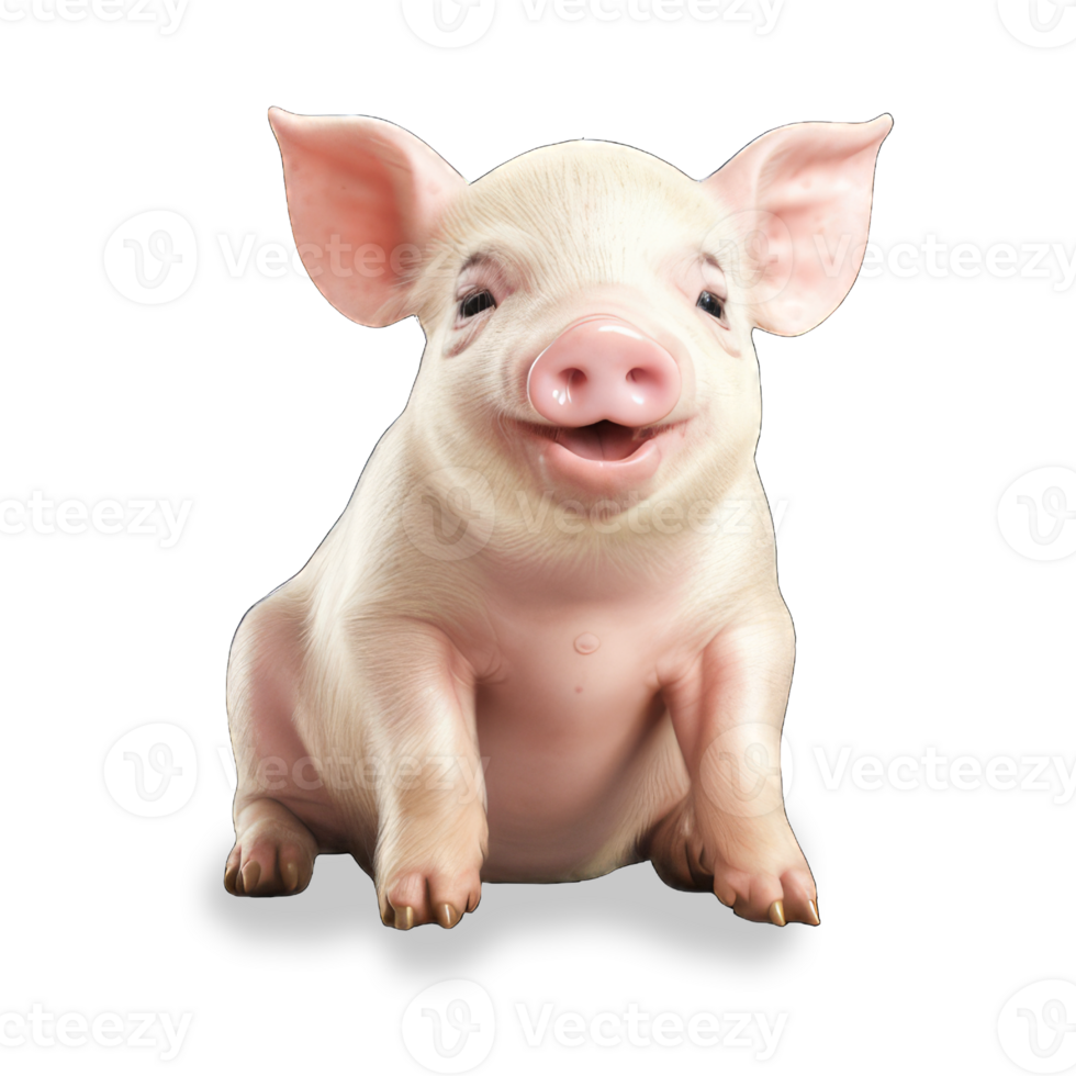 Pig isolated on transparent background png